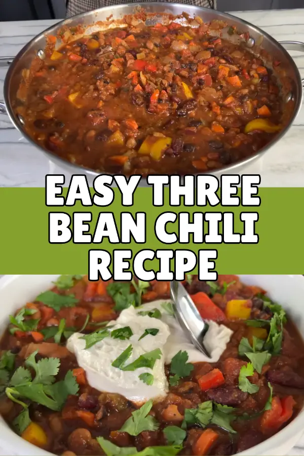 Easy Three Bean Chili Recipe