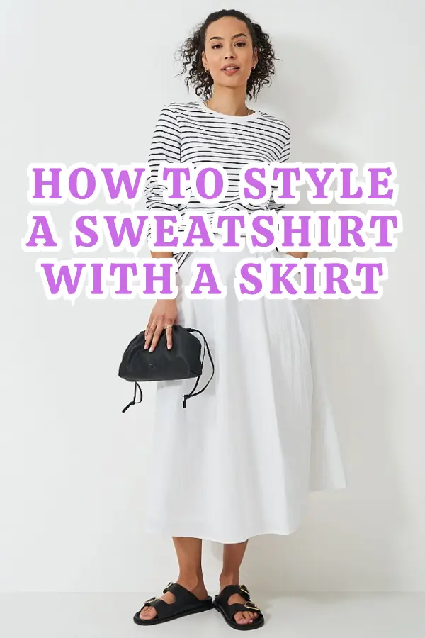 How to Style a Sweatshirt With a Skirt