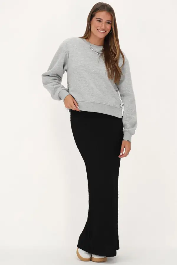 Black Maxi Skirt With Sweater