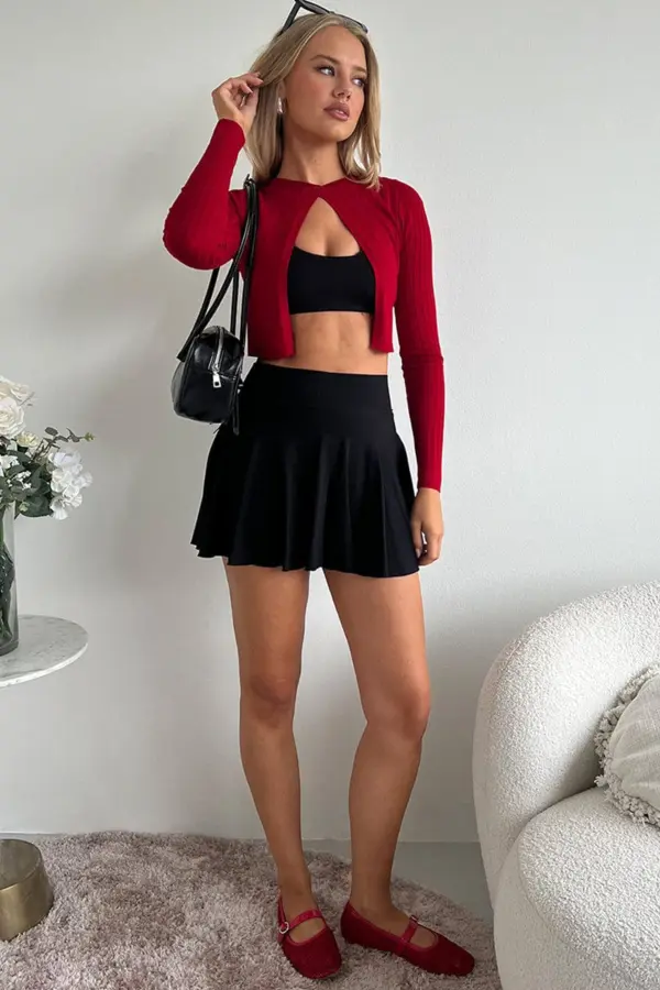 Black Skort Outfit