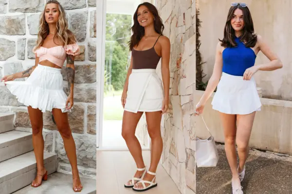 White Mini Skirt Style Inspiration