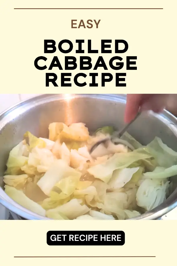 Easy Boiled Cabbage Recipe