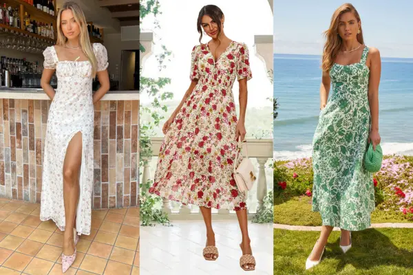 15 Floral Midi Dress Outfit Ideas