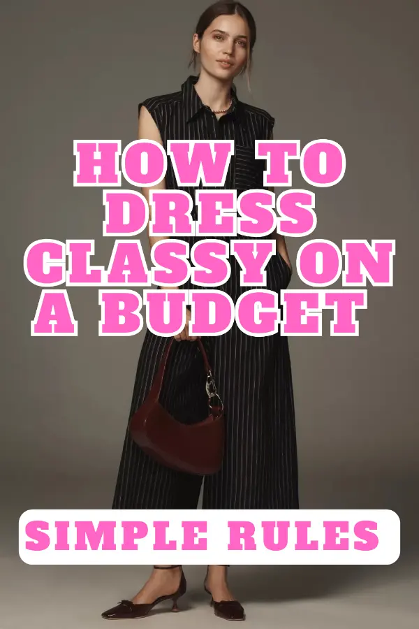 How to Dress Classy on a Budget Simple