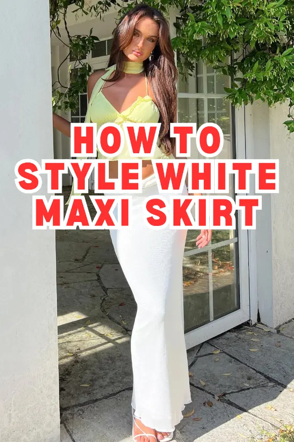 How to Style White Maxi Skirt