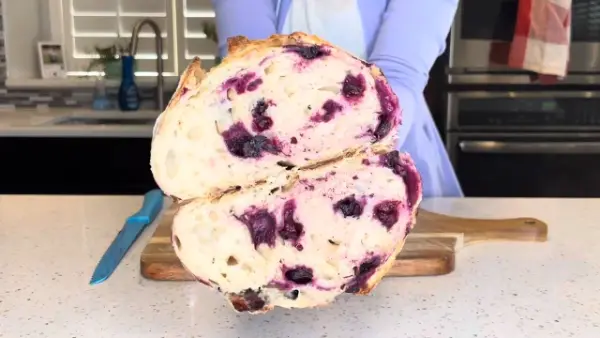 Lemon Blueberry Sourdough Bread Recipe