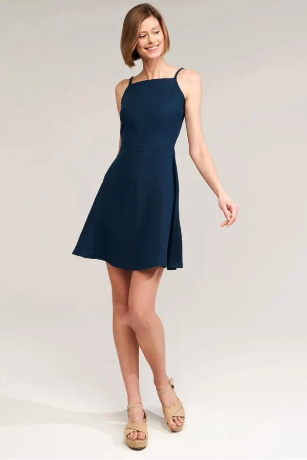 Linen Mini Dress Outfit