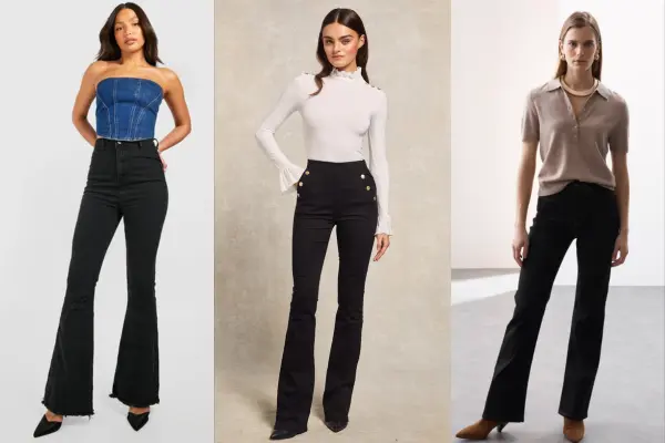 Elevate Your Look With Black Flare Jeans
