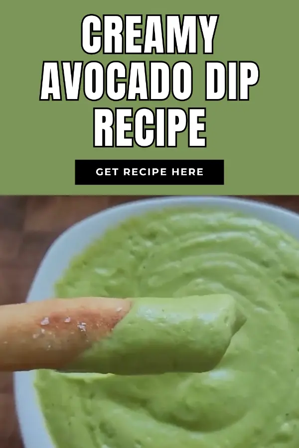 Creamy Avocado Dip Recipe