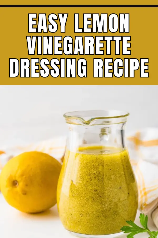 Easy Lemon Vinegarette Dressing Recipe