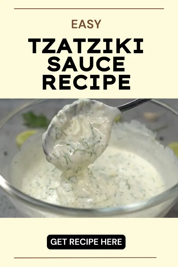 Easy Tzatziki Sauce Recipe