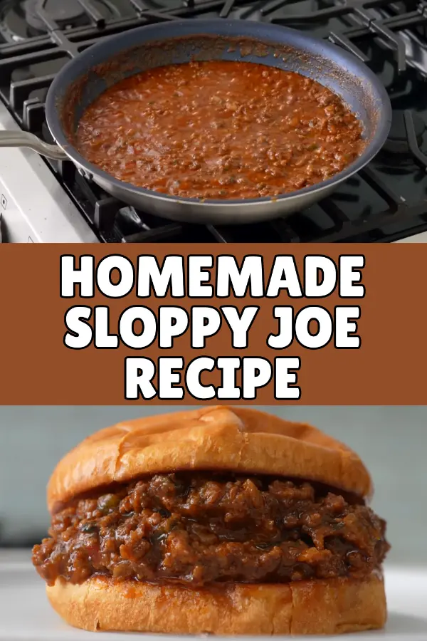 Homemade Sloppy Joe Recipe