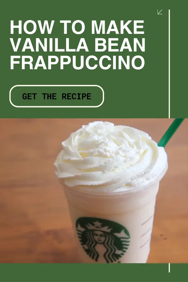 How to Make Vanilla Bean Frappuccino