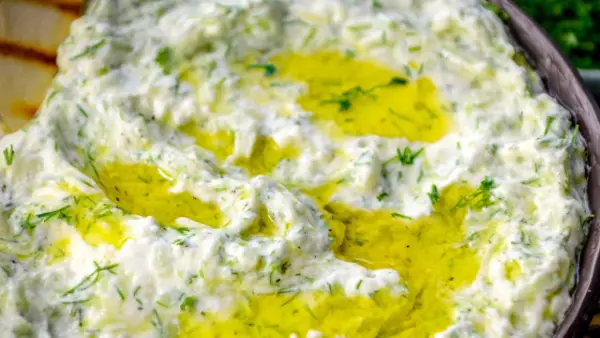 Easy Authentic Tzatziki Sauce Recipe, Greek Yogurt