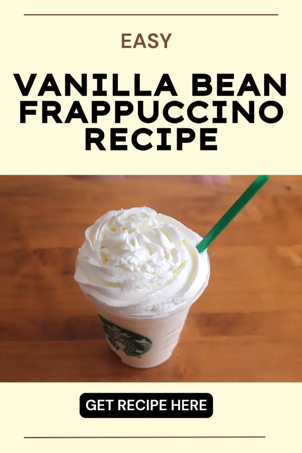 Vanilla Bean Frappuccino Recipe