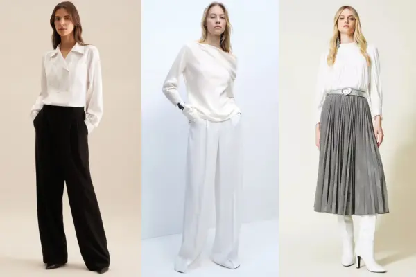 White Satin Blouse Outfits: Sleek, Soft, and Stylish