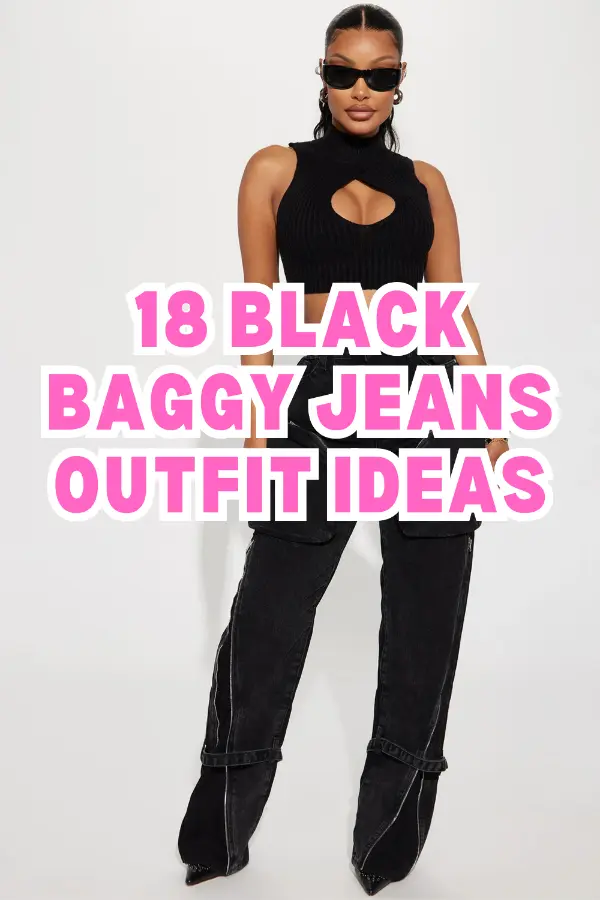 Black Baggy Jeans Outfit Ideas
