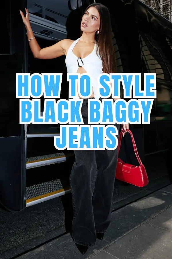 How to Style Black Baggy Jeans