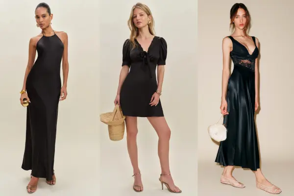9 Black Silk Dress Ideas
