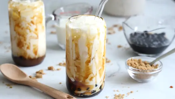 Easy Brown Sugar Boba Milk Tea Recipe