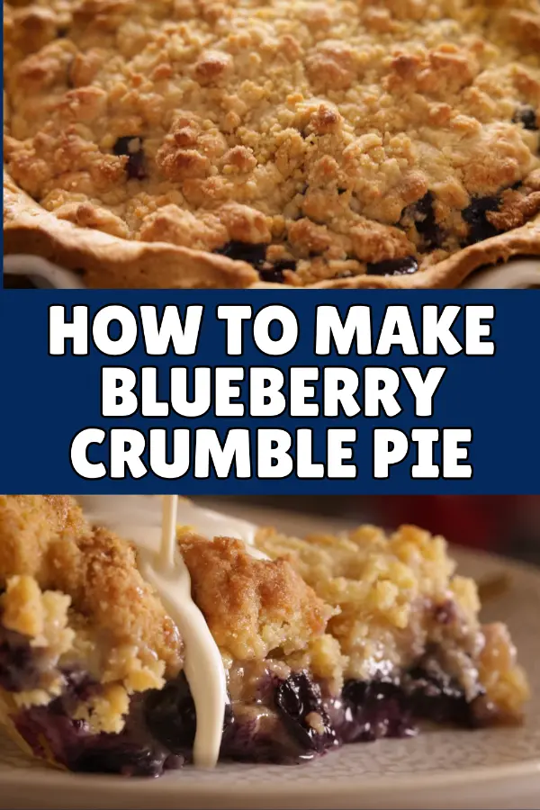 How to Make Blueberry Crumble Pie