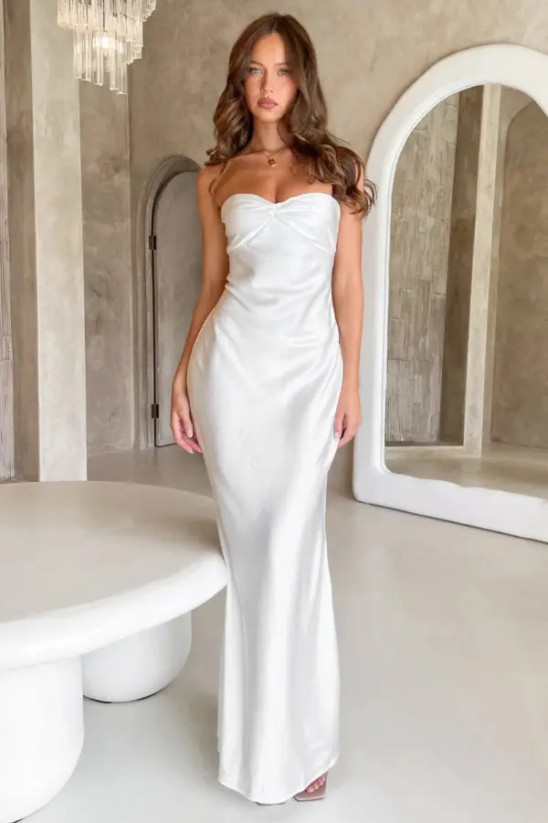 Formal White Maxi Dress