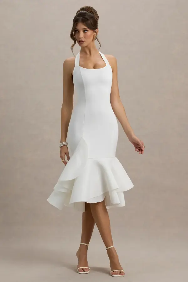 White Midi Dress Classy Ideas