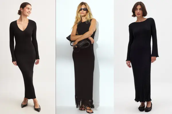 10 Black Knit Dress Outfit Ideas That Look Good Every Time