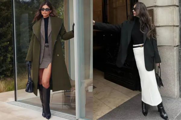 outfits skirt winter