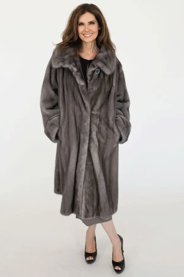 Long Fur Coat Outfit Classy