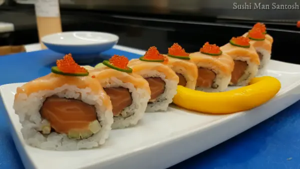 Spicy Salmon Roll Sushi Recipe